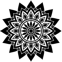 Elegant Mandala Silhouette