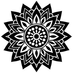 Elegant Mandala Silhouette