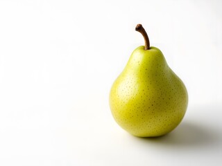 "Minimalist Pear Photography with white background"
