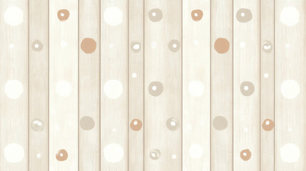 Soft polka dot pattern on light wooden background, creating calm and inviting atmosphere. Ideal for various design projects and home decor