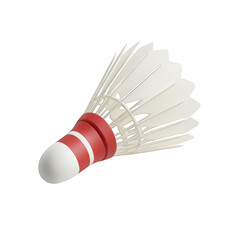 badminton shuttlecock isolated on white