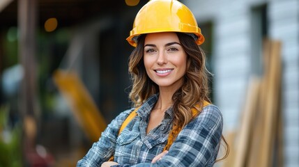 Confident Female Construction Worker