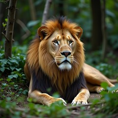Fototapeta premium portrait of a lion