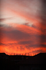 Fototapeta premium sunset in the sky