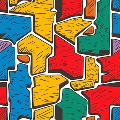 Vector set of abstract geometric shapes