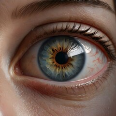 Fototapeta premium Eye Health and Human Eye Lens - Vision Care and Optics