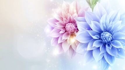 Obraz premium Beautiful pastel flowers in a soft background.
