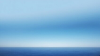 Obraz premium Serene Ocean Meets Tranquil Sky Horizon