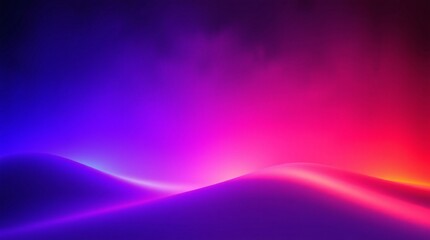 Neon Dreamscape: A mesmerizing blend of vibrant pink and blue hues illuminates a surreal landscape, creating an ethereal and dreamy atmosphere.