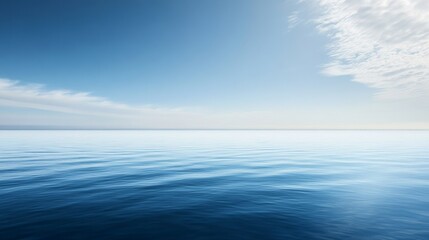 Obraz premium Serene ocean view with clear blue sky