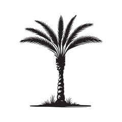 date palm design vector 