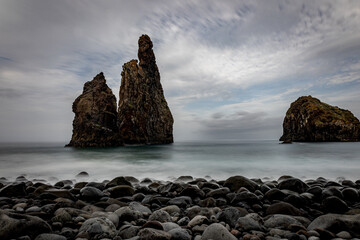The coast of Madeira with its beautiful rocks