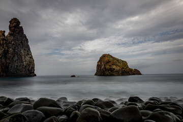 The coast of Madeira with its beautiful rocks