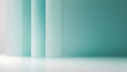 Obraz premium Abstract Teal and White Gradient Background Design
