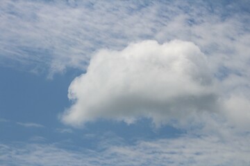 Obraz premium appreciating the beautiful white cloud