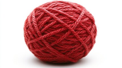 Red ball of yarn.