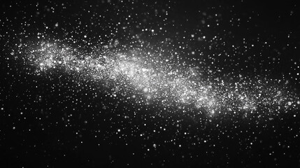 Obraz premium Sparkling Galaxy Dust Cosmic Background Space Night Sky Stars