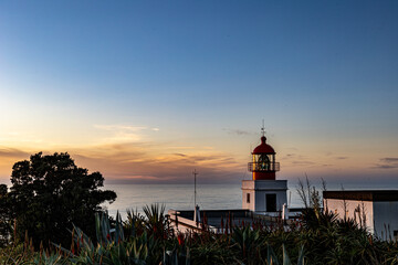 Sunset on the coast of Madeira