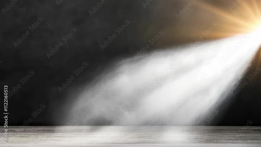 Poster dramatic lighting enhances the mysterious atmosphere in an empty space