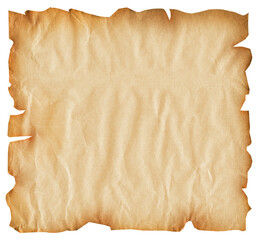 treasure map, paper scroll template, vintage, isolated, extracted on transparent background, png...