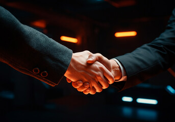 Poignée de main professionnelle symbolisant la collaboration et la confiance dans un contexte d’affaires.