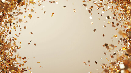 Celebratory confetti shower festive event abstract background glittering environment top view joyful concept for parties