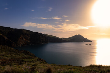 Sunset on the coast of Madeira