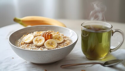 Peaceful Morning Breakfast Setup