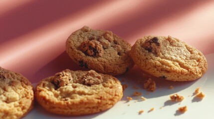 Minimal Still Life with Crumbled Cookies