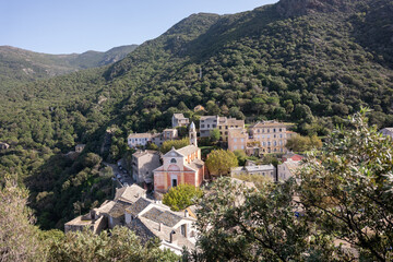 Obraz premium village in the mountains