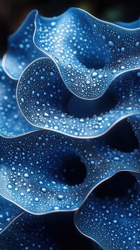 blue colors, vermiculation texture
