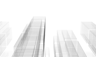 Fototapeta premium Modern building. Architectural background