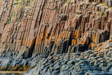 Obraz premium Basalt Cliffs in Breidafjordur Fjord of Iceland. 