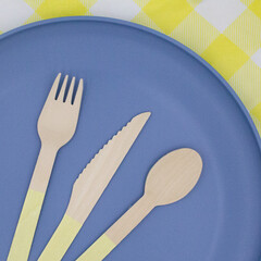 Wooden Yellow Utensils