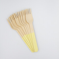 Wooden Yellow Utensils