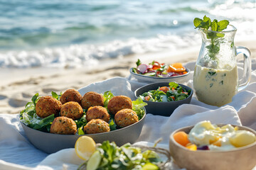 Food in the beach