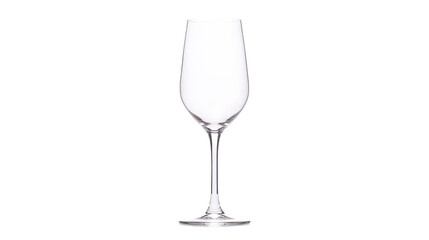 Fototapeta premium Empty wine glass on transparent background for beverage designs