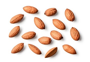 Obraz premium A Collection of Almonds: A Delightful Display of Nature's Goodness