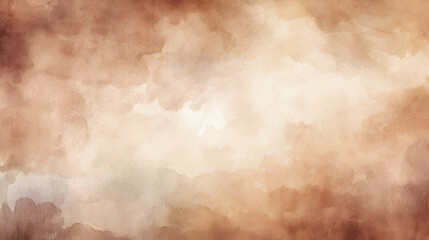 Obraz premium Watercolor texture creates a warm, trendy backdrop perfect for modern design. Color of the year, mocha mousse abstract background.