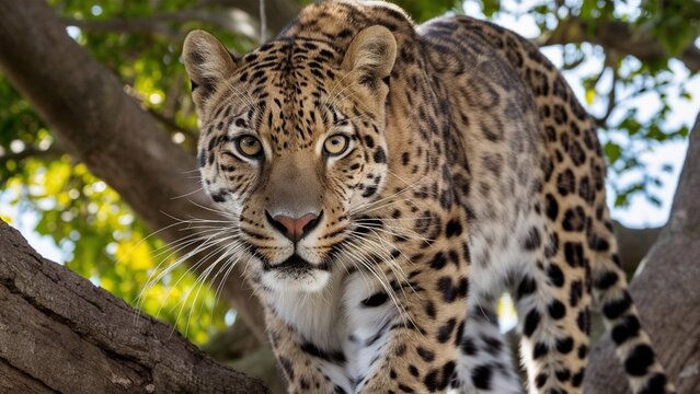 Stunning high-resolution images of the rare and endangered Amur leopard in its natural habitat. Perfect for wildlife, conservation, and nature-themed projects.