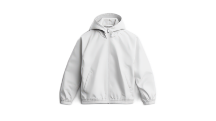 Stylish White Jacket with Hood for Trendy Outdoor Wear
