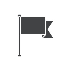 Obraz premium flag icon outline simple logo