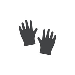 Obraz premium gloves icon outline simple logo