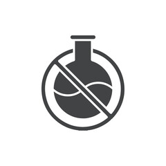 Obraz premium chemical free icon vector logo sign