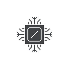 cpu icon vector logo sign