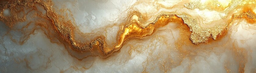 Obraz premium Stunning golden marble texture abstract art digital background elegant design close-up luxury conceptualization