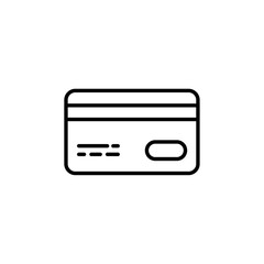 credit card icon simple flat vector logo
