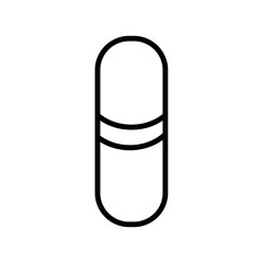 capsule icon simple flat vector logo