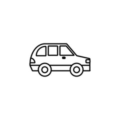 car icon simple flat vector logo
