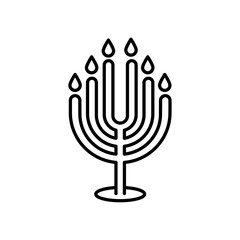 candles icon simple flat vector logo
